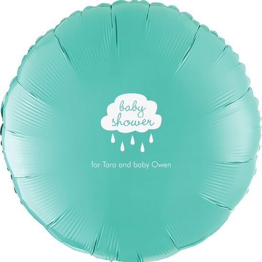Baby Shower Cloud Mylar Balloons